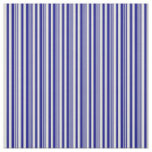 Tissu Bleu et Motif beige (Échantillon)