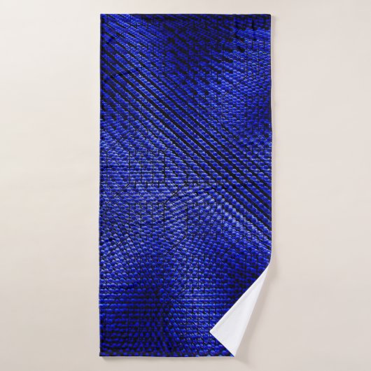 Tissu bleu et noir (Serviette de bain)