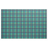 Tissu bleu et orange de plaid (Yard)