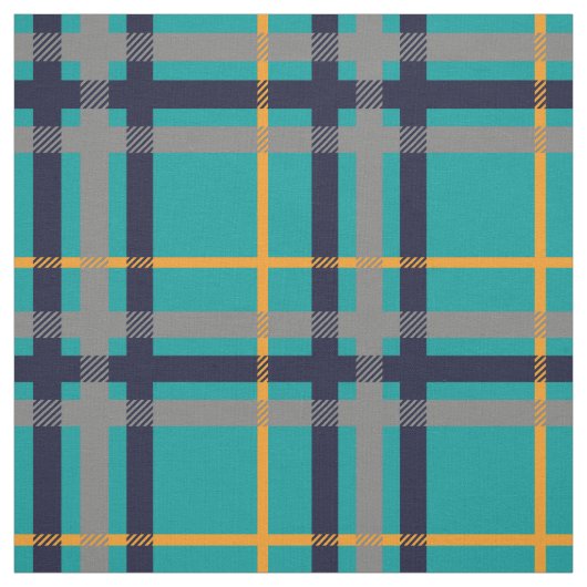 Tissu bleu et orange de plaid (Échantillon)