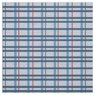 Tissu bleu et rouge plaid