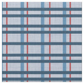 Tissu bleu et rouge plaid (Fermer)