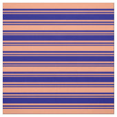 Tissu Bleu et Saumon clair (Échantillon)