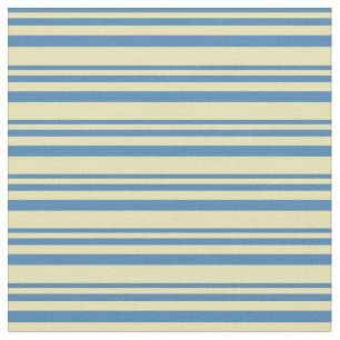 Tissu Bleu et Tan Couleur Motif