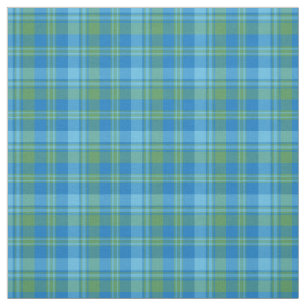 Tissu bleu et vert de motif de plaid de gloire de