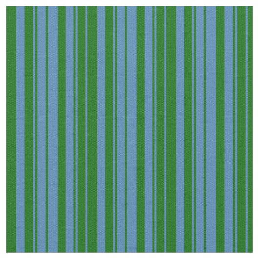 Tissu Bleu et vert foncé Motif rayé/bordé (Fermer)