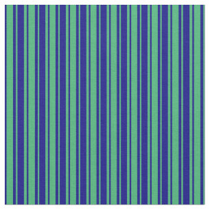 Tissu Bleu et vert mer Motif à carreaux/rayures