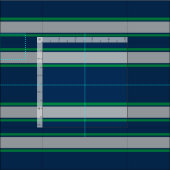 Tissu Bleu et Vert Stripes sportives (Carreau)