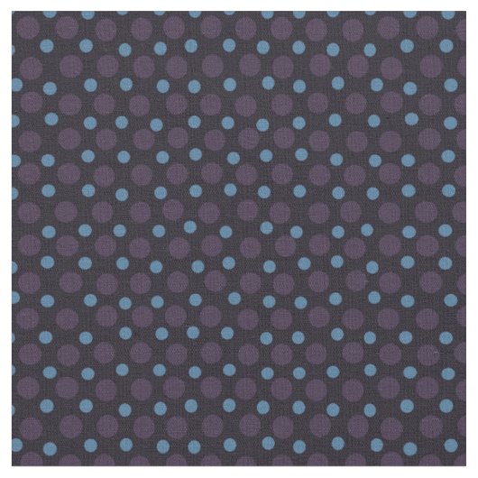 Tissu Bleu et Violet sur des points noirs (Fermer)