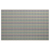 Tissu Bleu ethnique, ikat beige  (Yard)