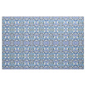 Tissu Bleu feuille fileté (Fat Quarter)