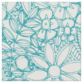 Tissu bleu fleur sauvage (Fermer)
