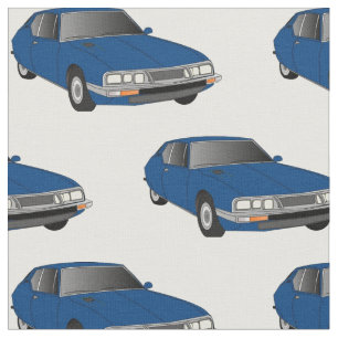 Tissu bleu-foncé de SM de Citroen