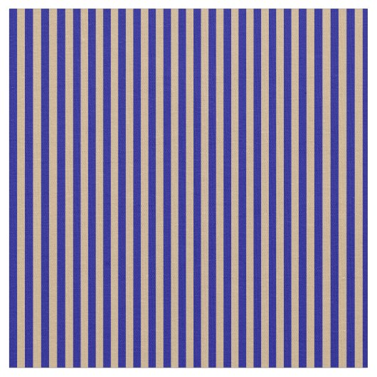 Tissu Bleu foncé et bandes tan (Fermer)