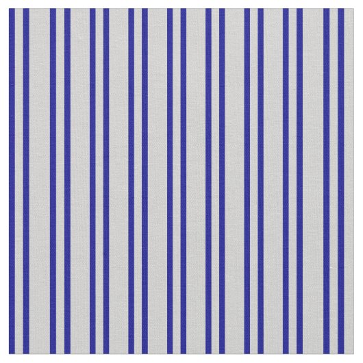 Tissu Bleu foncé et gris clair Motif rayé (Fermer)