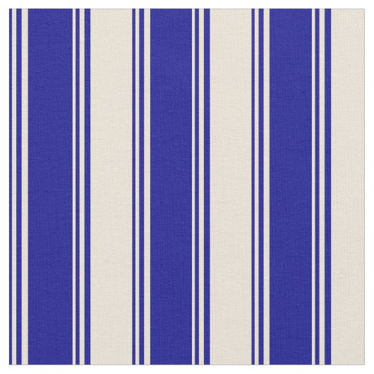 Tissu Bleu foncé et lignes de couleur bisque (Fermer)