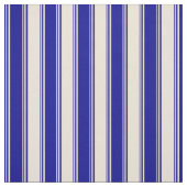 Tissu Bleu foncé et lignes de couleur bisque (Échantillon)
