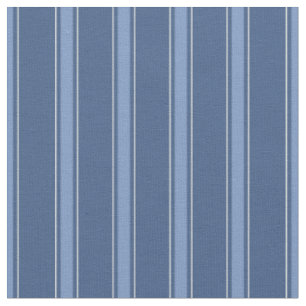 Tissu Bleu foncé & Rayures bleues