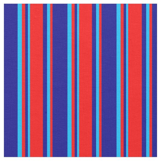 Tissu Bleu foncé, rouge et bleu profond (Fermer)