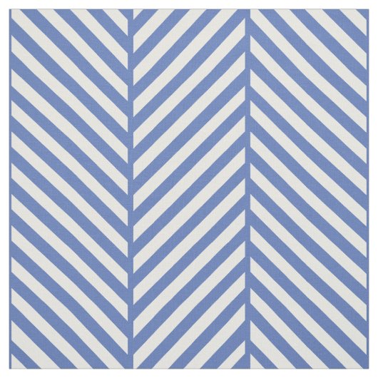 Tissu Bleu Herringbone Grande échelle (Échantillon)