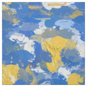 Tissu Bleu, jaune et blanc (Échantillon)