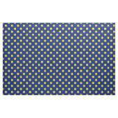 Tissu Bleu Jaune Pois Textile (Yard)