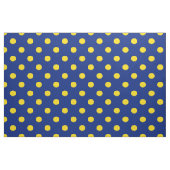 Tissu Bleu Jaune Pois Textile (Fat Quarter)