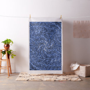 Tissu Bleu Jean tourbillon.....