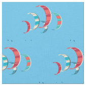 Tissu bleu Kite Surfing (Fermer)