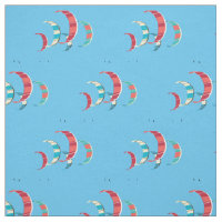 Tissu bleu Kite Surfing