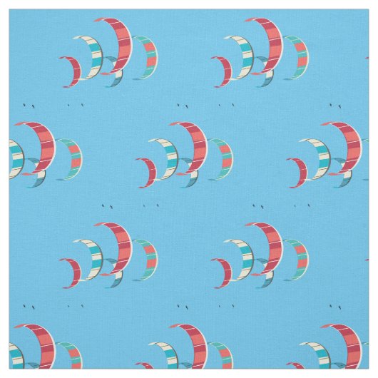 Tissu bleu Kite Surfing (Échantillon)