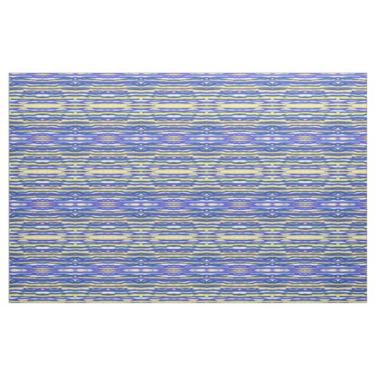 Tissu - Bleu/Lavande/Jaune (Fat Quarter)
