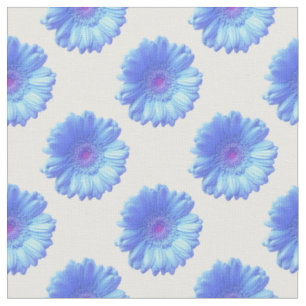 Tissu Bleu marguerite