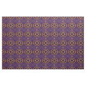 Tissu Bleu marine ou violet avec Mandalas or (Fat Quarter)