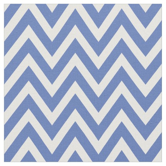 Tissu Bleu moderne Chevron Stripes (Fermer)