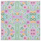 Tissu Bleu Motif couleur vive (Échantillon)