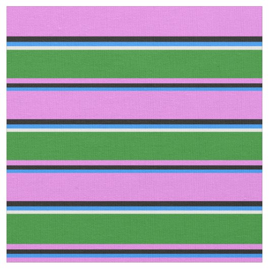 Tissu Bleu, Noir, Violet, Forêt Vert & Blanc Couleur (Fermer)