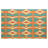 Tissu bleu orange orientale (Fat Quarter)