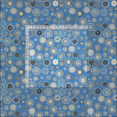 Tissu bleu pango (Carreau)