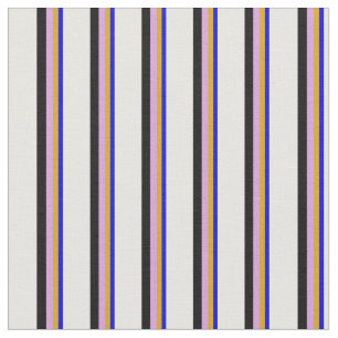 Tissu Bleu, Paruline, Plum, Noir & Blanc Couleur