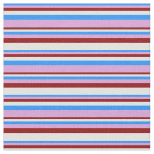 Tissu Bleu, Plum, Rouge foncé et Cyan clair