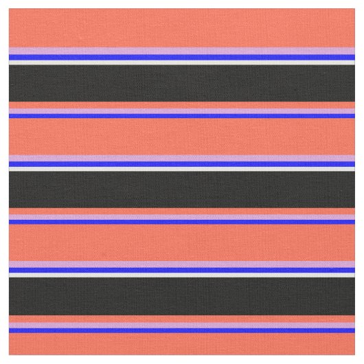 Tissu Bleu, Plum, Rouge, Noir et Blanc (Fermer)