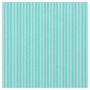 Tissu Bleu Poudre et bandes de couleur turquoise