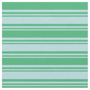 Tissu Bleu poudre et Grandes tons vert mer