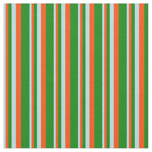 Tissu Bleu Poudre, Rouge et Vert (Fermer)