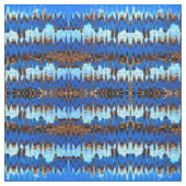 Tissu Bleu pulsation rayée mode (Échantillon)