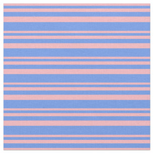 Tissu Bleu rose clair et fleur de Cornouailles