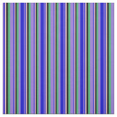 Tissu Bleu, rose, noir et vert de mer (Échantillon)