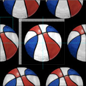 Tissu bleu rouge (Carreau)