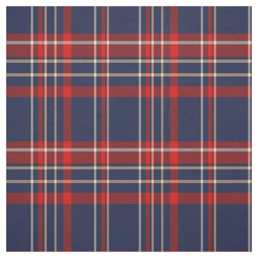 Tissu Bleu, rouge et blanc (Échantillon)